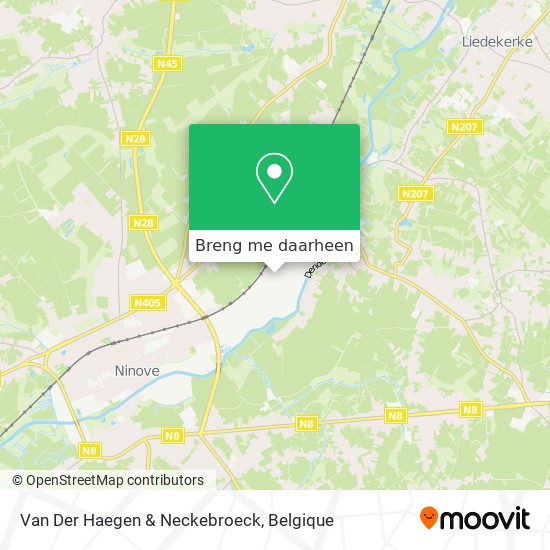 Van Der Haegen & Neckebroeck kaart