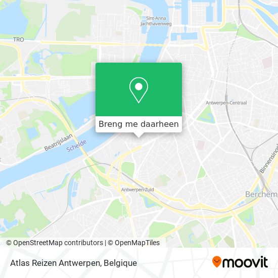 Atlas Reizen Antwerpen kaart