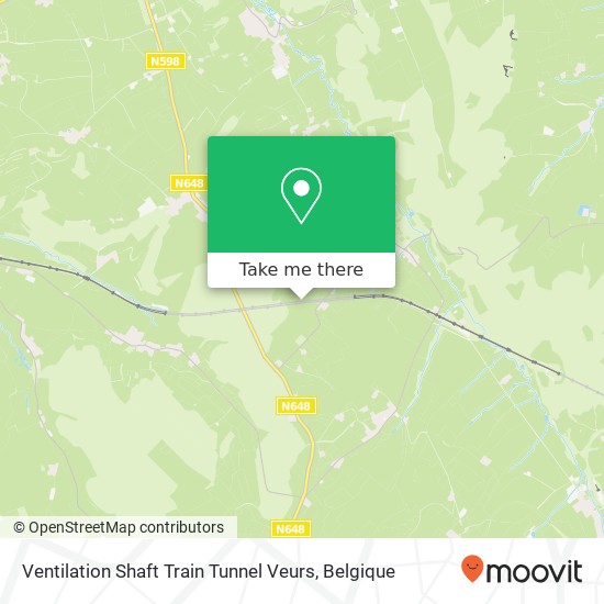 Ventilation Shaft Train Tunnel Veurs kaart