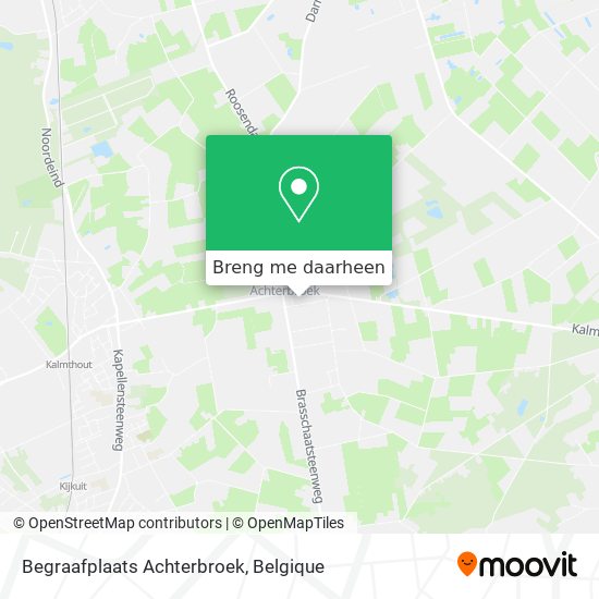 Begraafplaats Achterbroek kaart