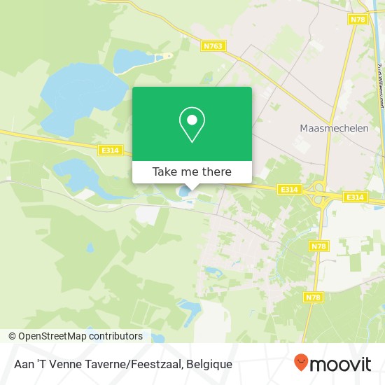 Aan 'T Venne Taverne/Feestzaal kaart
