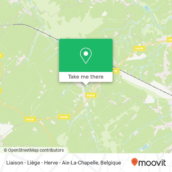 Liaison - Liège - Herve - Aix-La-Chapelle kaart