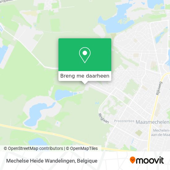 Mechelse Heide Wandelingen kaart