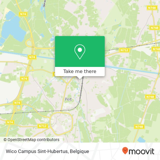 Wico Campus Sint-Hubertus kaart
