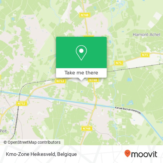 Kmo-Zone Heikesveld kaart