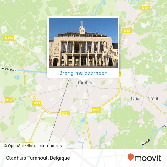 Stadhuis Turnhout kaart