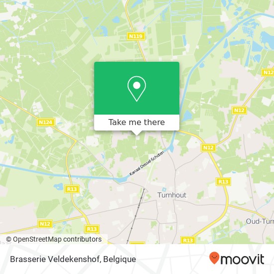 Brasserie Veldekenshof kaart
