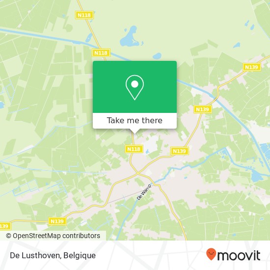 De Lusthoven kaart