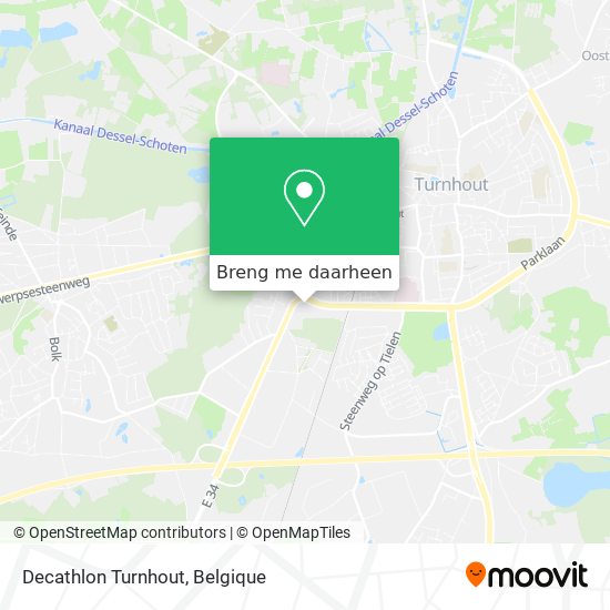 Decathlon Turnhout kaart