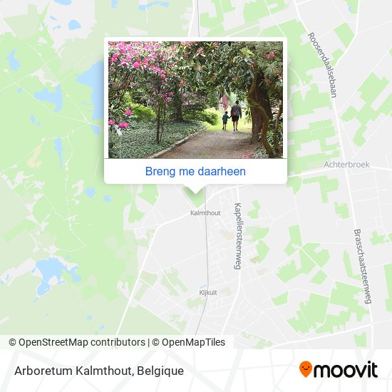 Arboretum Kalmthout kaart