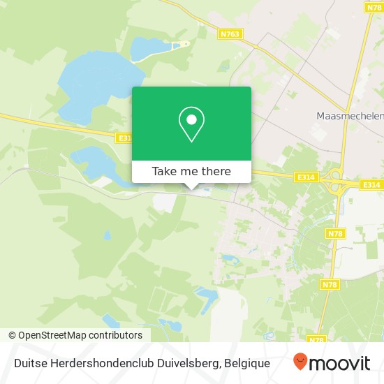 Duitse Herdershondenclub Duivelsberg kaart