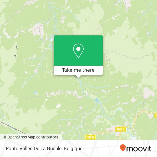 Route Vallée De La Gueule kaart