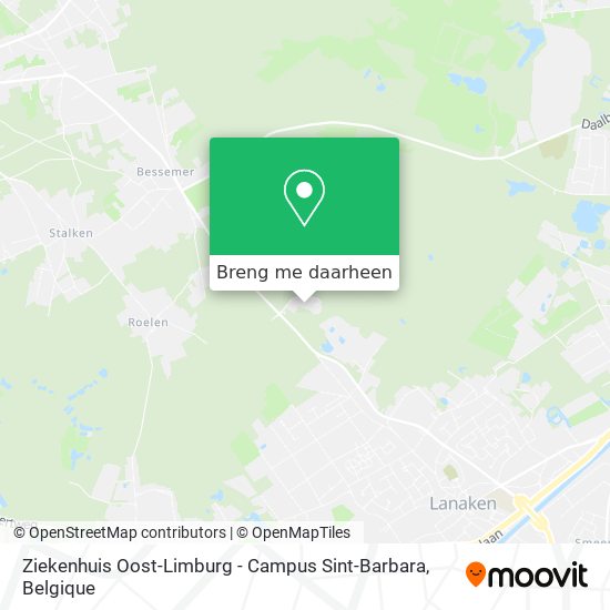 Ziekenhuis Oost-Limburg - Campus Sint-Barbara kaart