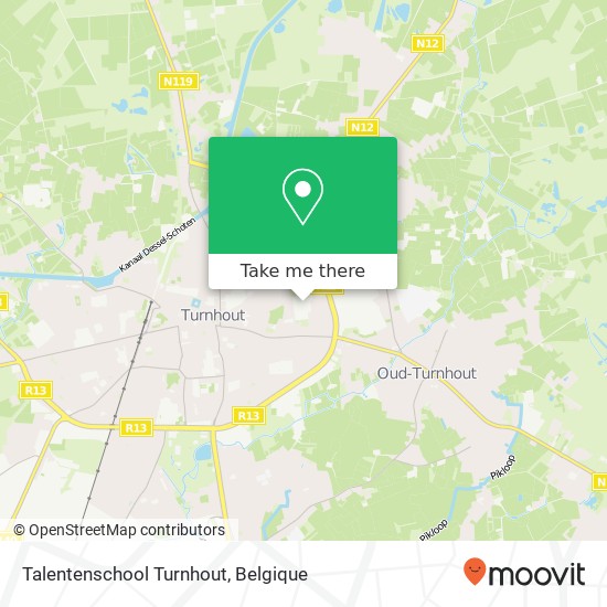 Talentenschool Turnhout kaart