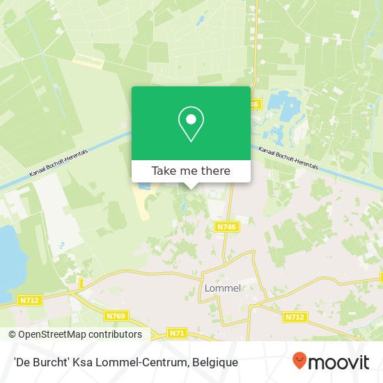 'De Burcht' Ksa Lommel-Centrum kaart