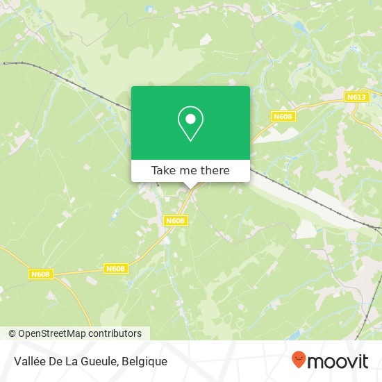 Vallée De La Gueule kaart