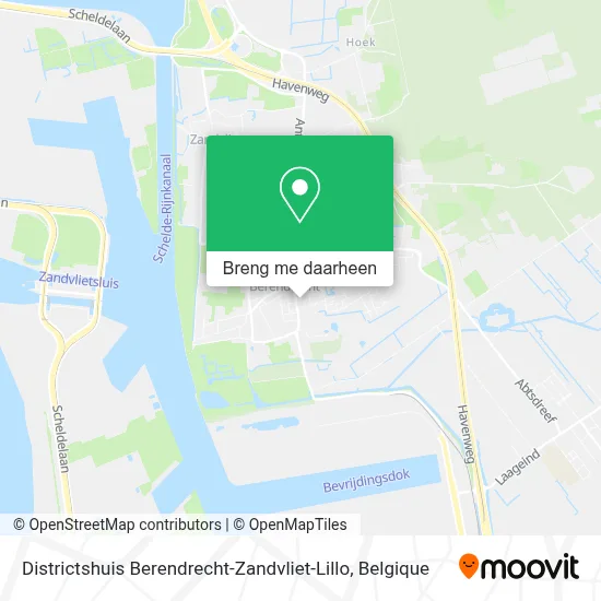 Districtshuis Berendrecht-Zandvliet-Lillo kaart