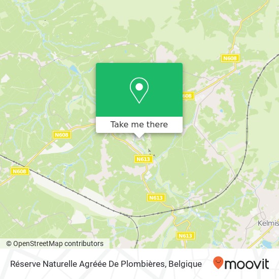 Réserve Naturelle Agréée De Plombières kaart