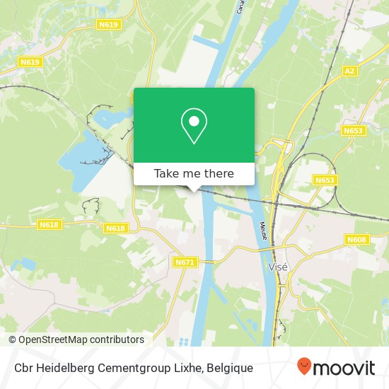 Cbr Heidelberg Cementgroup Lixhe kaart