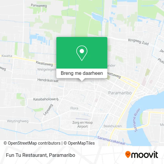 Fun Tu Restaurant kaart