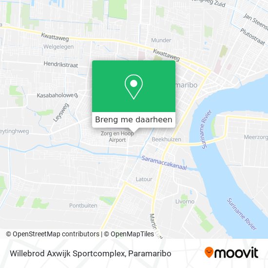 Willebrod Axwijk Sportcomplex kaart
