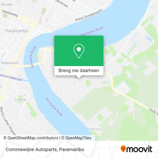 Commewijne Autoparts kaart