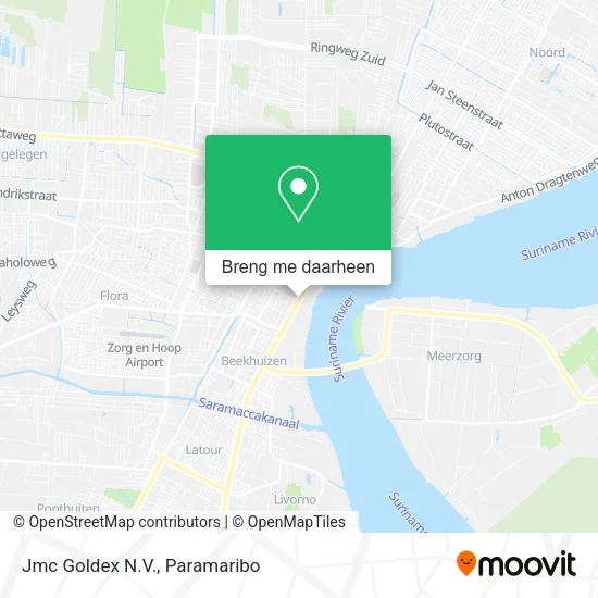 Jmc Goldex N.V. kaart