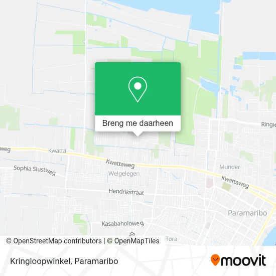 Kringloopwinkel kaart