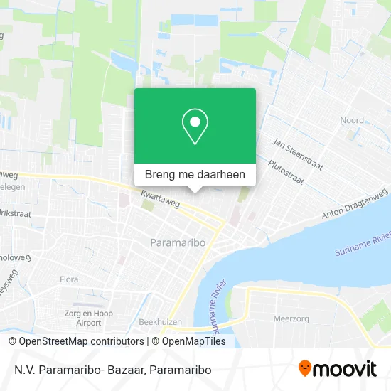N.V. Paramaribo- Bazaar kaart