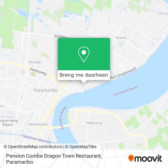 Pension Combe Dragon Town Restaurant kaart