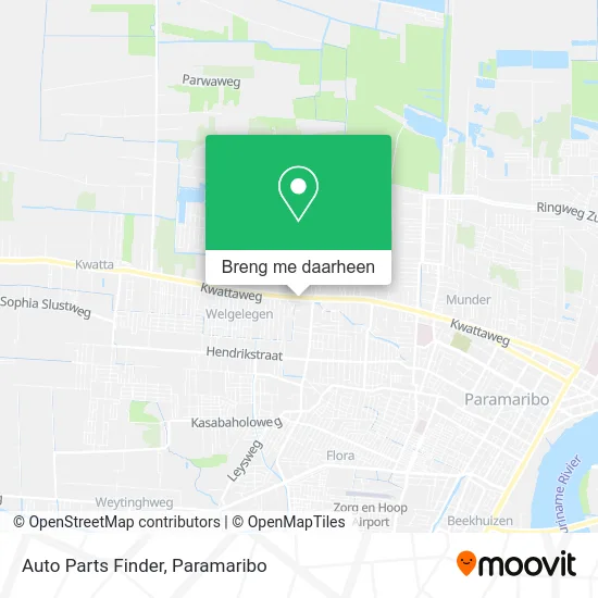 Auto Parts Finder kaart