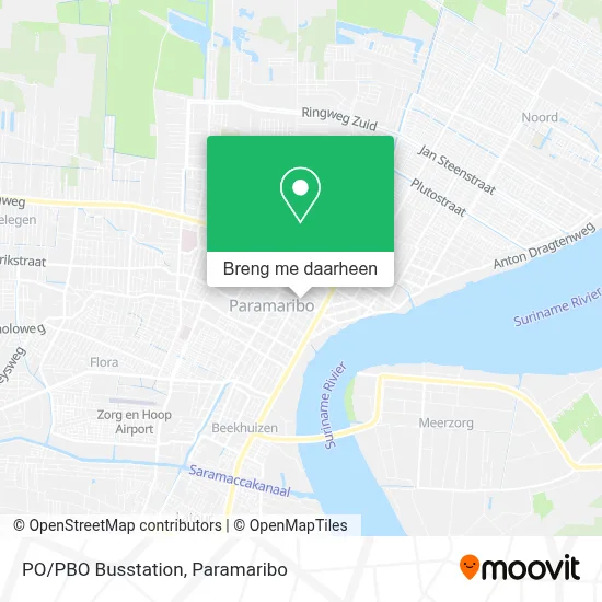 PO/PBO Busstation kaart