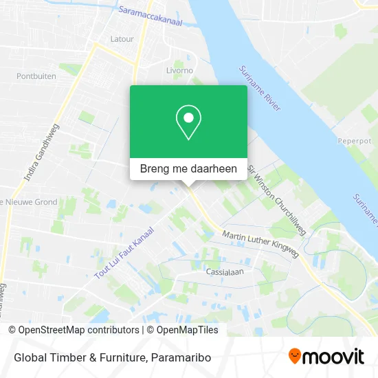 Global Timber & Furniture kaart