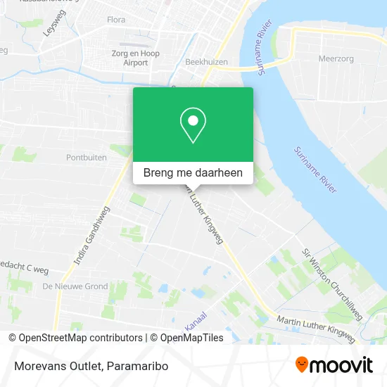 Morevans Outlet kaart