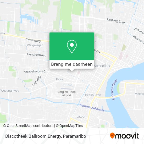 Discotheek Ballroom Energy kaart