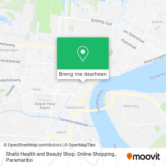 Shaliz Health and Beauty Shop. Online Shopping. kaart