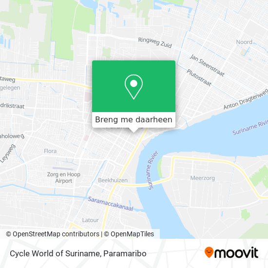 Cycle World of Suriname kaart