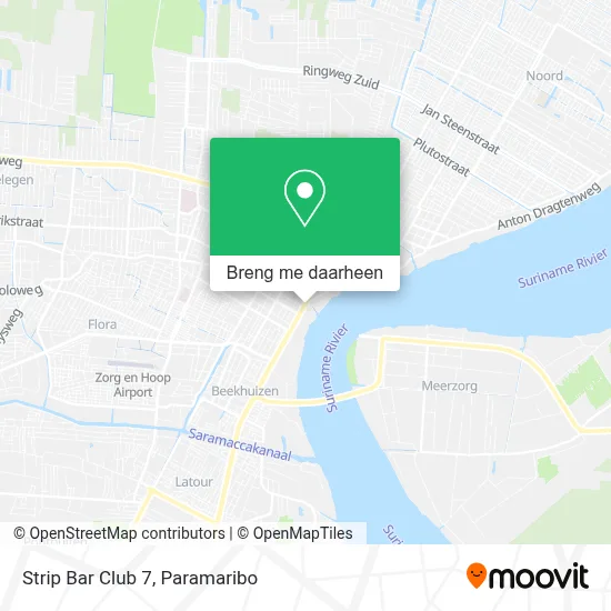 Strip Bar Club 7 kaart