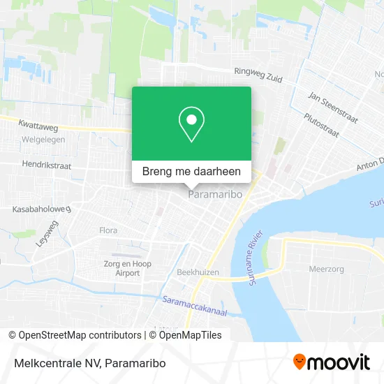 Melkcentrale NV kaart