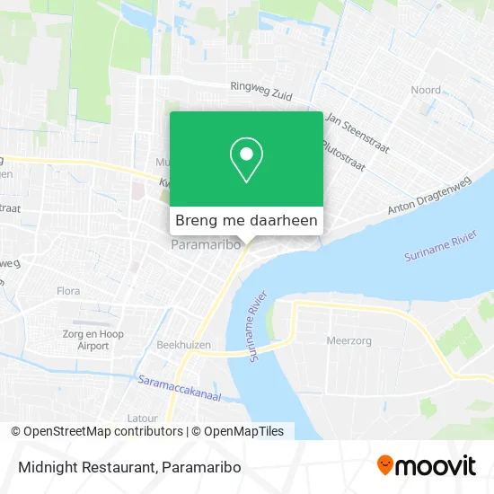 Midnight Restaurant kaart