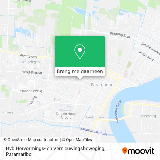 Hvb Hervormings- en Vernieuwingsbeweging kaart