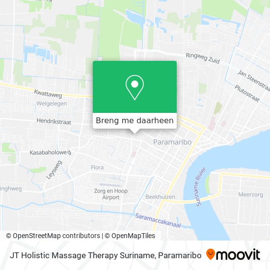 JT Holistic Massage Therapy Suriname kaart