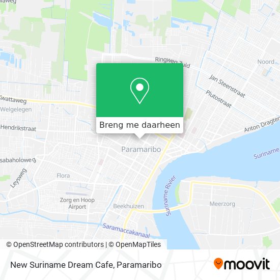 New Suriname Dream Cafe kaart