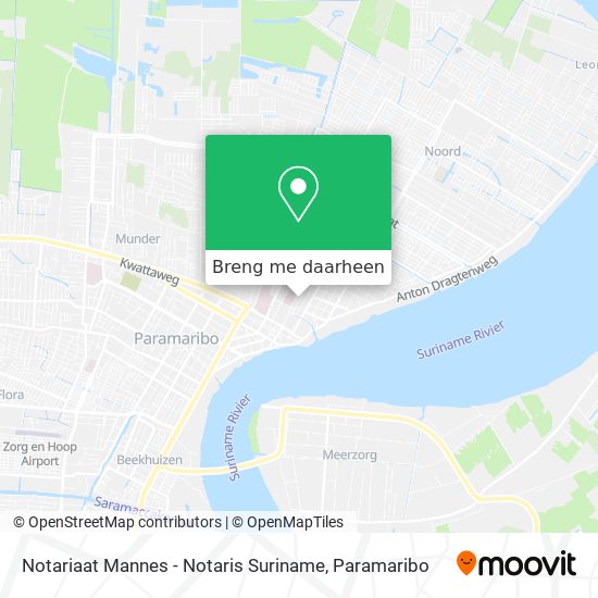 Notariaat Mannes - Notaris Suriname kaart