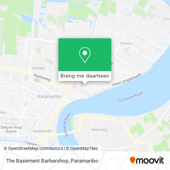 The Basement Barbershop kaart