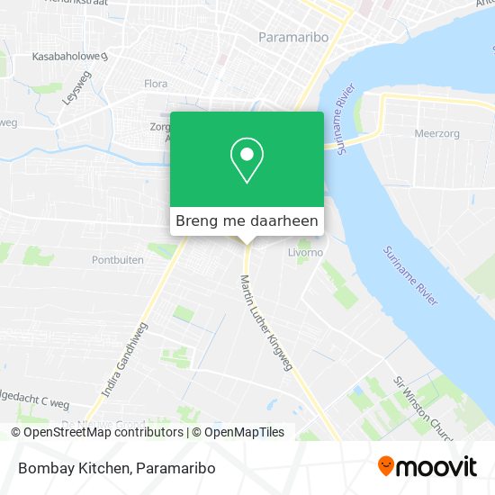 Bombay Kitchen kaart