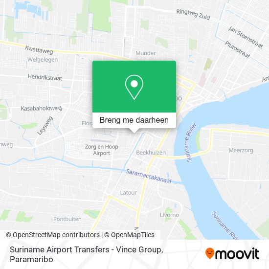 Suriname Airport Transfers - Vince Group kaart