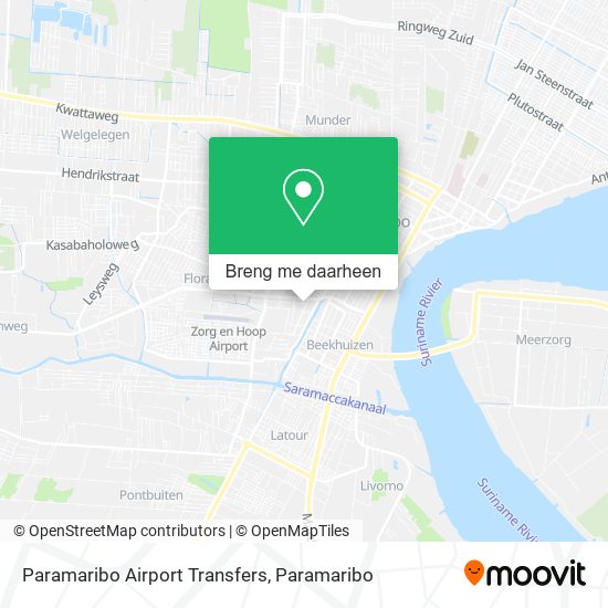 Paramaribo Airport Transfers kaart