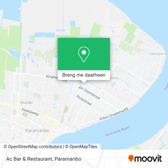 Ac Bar & Restaurant kaart