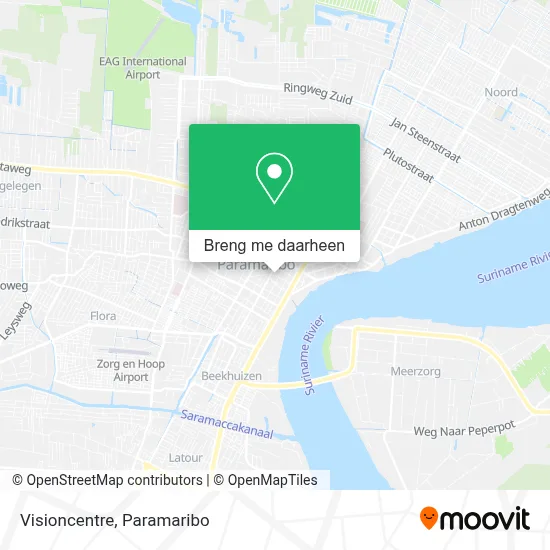 Visioncentre kaart